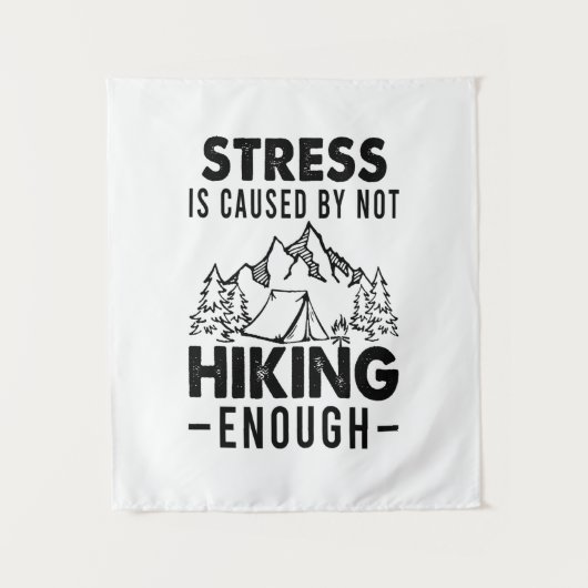 Camper-Geschenk | Stress entsteht, wenn nicht genu Wandteppich (Vorderseite)