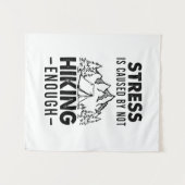 Camper-Geschenk | Stress entsteht, wenn nicht genu Wandteppich (Vorderseite (Horizontal))