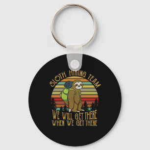 Camper-Geschenk   Vintage Faultier-Wanderteam Gebu Schlüsselanhänger