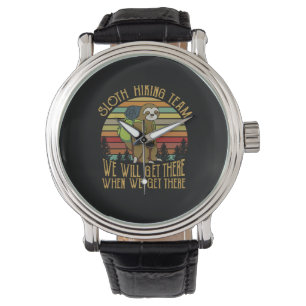 Camper-Geschenk   Vintages Sloth Wanderteam Geburt Armbanduhr