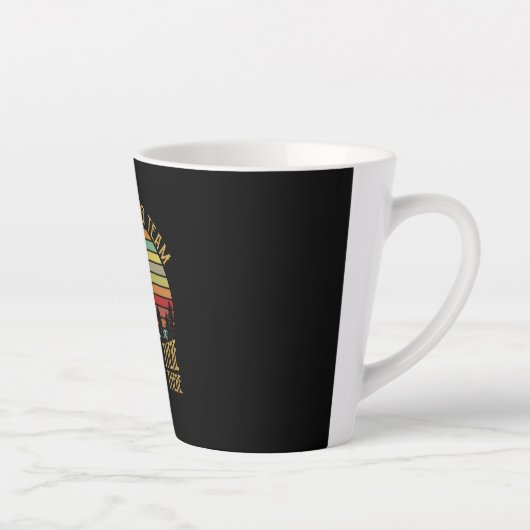 Camper-Geschenk | Vintages Sloth Wanderteam Geburt Milchtasse (Rechts)