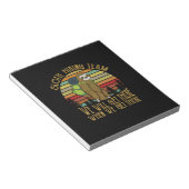 Camper-Geschenk | Vintages Sloth Wanderteam Geburt Notizblock (angewinkelt)