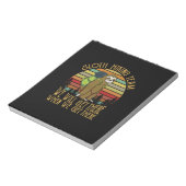 Camper-Geschenk | Vintages Sloth Wanderteam Geburt Notizblock (Rotiert)