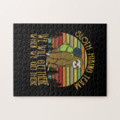 Camper-Geschenk | Vintages Sloth Wanderteam Geburt Puzzle (Horizontal)