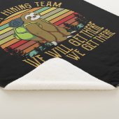 Camper-Geschenk | Vintages Sloth Wanderteam Geburt Sherpadecke (3/4)