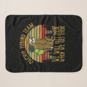 Camper-Geschenk | Vintages Sloth Wanderteam Geburt Sherpadecke (Vorderseite (Horizontal))