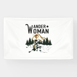Camper-Geschenk Wander Woman Birthday Banner