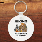 Camper-Geschenk | Wanderbär Geburtstag Schlüsselanhänger (Vorderseite)