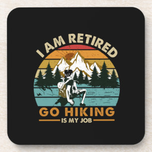 Camper-Geschenk Wandern ist mein Geburtstag Getränkeuntersetzer
