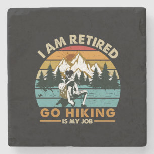 Camper-Geschenk   Wandern ist mein Geburtstag Steinuntersetzer