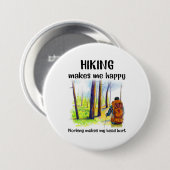 Camper-Geschenk | Wandern macht mich zum Geburtsta Button (Vorne & Hinten)