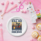 Camper-Geschenk | Wandern mit Katze Geburtstag Pappteller (Party)