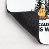 Camper-Geschenk | Wandern, weil Mord falsch ist We Mousepad (Ecke)