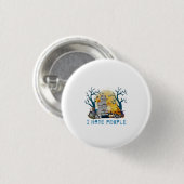 Camper-Geschenk | Wandern zu Halloween Geburtstag Button (Vorne & Hinten)