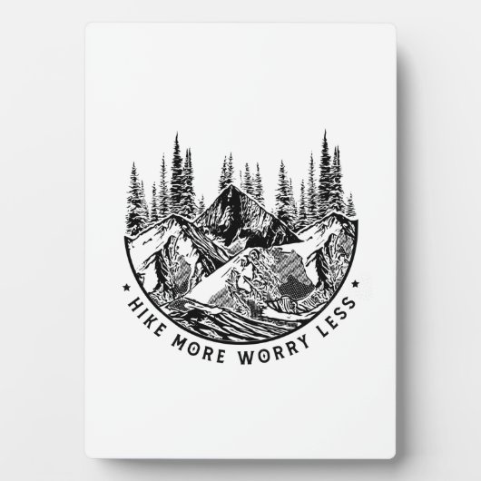 Camper-Geschenk | Wanderung Besorgnis erregender w Fotoplatte (Vorderseite)