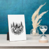 Camper-Geschenk | Wanderung Besorgnis erregender w Fotoplatte (Seite)