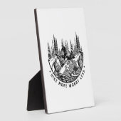 Camper-Geschenk | Wanderung Besorgnis erregender w Fotoplatte (Seite)