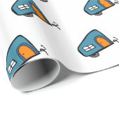 Camper Geschenkpapier (Rolleneckpunkt)