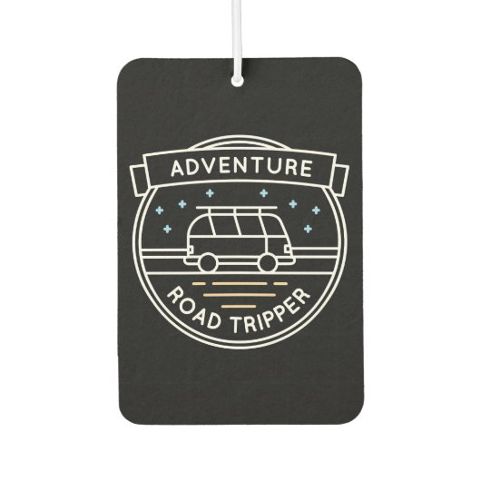 Camper Gift Adventure Road Tripper Autolufterfrischer (Vorderseite)