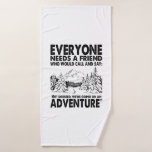 Camper Gift | Everyone Needs A Friend Birthday Badehandtuch<br><div class="desc">Camper Gift | Everyone Needs A Friend Birthday</div>
