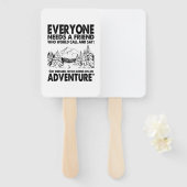 Camper Gift | Everyone Needs A Friend Birthday Fächer (Vorne und Hinten)