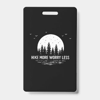 Camper Gift | Hike More Worry Less Birthday Ausweis