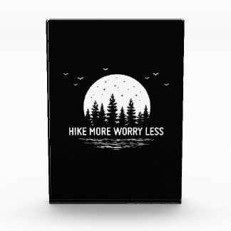 Camper Gift | Hike More Worry Less Birthday Fotoblock