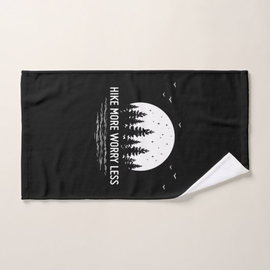Camper Gift | Hike More Worry Less Birthday Handtuch (Handtuch)