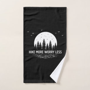 Camper Gift Hike More Worry Less Birthday Handtuch
