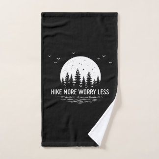 Camper Gift | Hike More Worry Less Birthday Handtuch