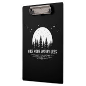 Camper Gift | Hike More Worry Less Birthday Klemmbrett (Links)