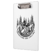 Camper Gift | Mountains Are Calling Birthday Klemmbrett (Links)