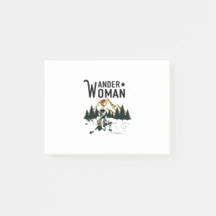 Camper Gift Wander Woman Birthday Post-it Klebezettel