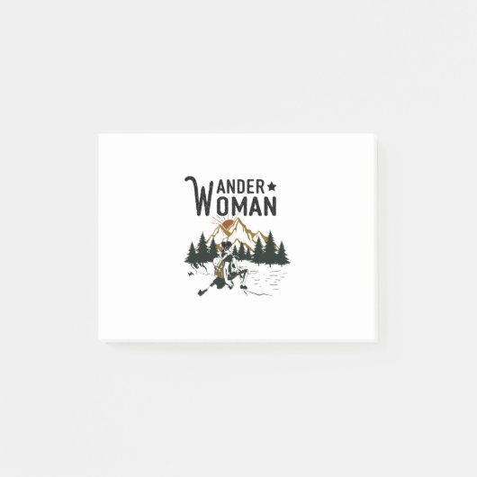 Camper Gift | Wander Woman Birthday Post-it Klebezettel (Vorderseite)