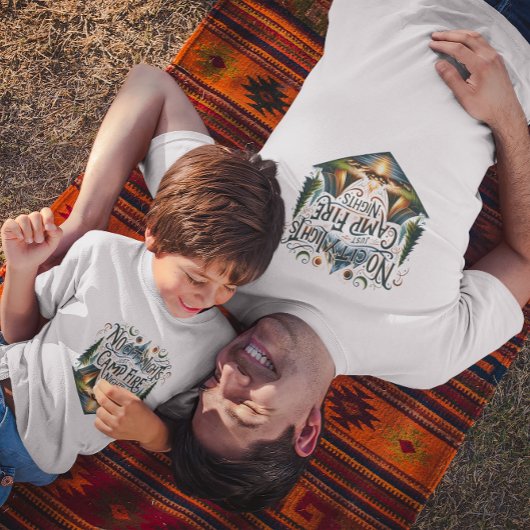 Camper Gifts, No City Light Just Camp Fire Nights Tri-Blend Shirt