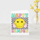 Camper glückliches Summer Camp Camping für Männer Karte (Gelbe Blume)