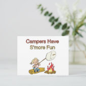 Camper haben S mehr Spaß Postkarte (Stehend Vorderseite)