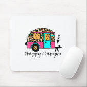 Camper Happy Summer Camp Camping Leopard Funny Gla Mousepad (Mit Mouse)