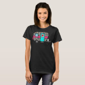 Camper Happy Summer Camp Camping Leopard Glamping T-Shirt (Vorne ganz)