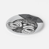 Camper/Hiker Personalisiertes Camping Picnic Pappteller (Schrägansicht)