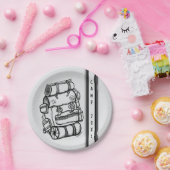 Camper/Hiker Personalisiertes Camping Picnic Pappteller (Party)