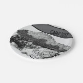 Camper/Hiker Personalisiertes Camping Picnic Pappteller (Schrägansicht)