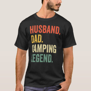 Camper Husband Vater Camping Legend Vintag Vatersc T-Shirt