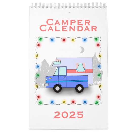 Camper-Kalender 2025 - Single Seite Kleiner Kalend Kalender (Titelbild)