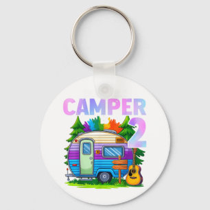 Camper-Kinder Geburtstag 2 Jahre alt Camping 2. Ge Schlüsselanhänger
