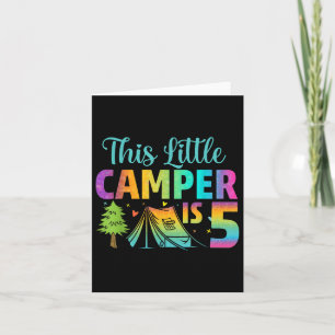 Camper Kindergeburtstag 5 Jahre alt Camping 5. Karte