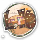 Camper Liebe - Reise Aufkleber (Vorderseite)