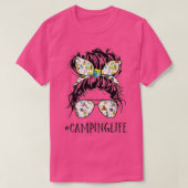 Camper Life Mama Camping Life Spaß Skull Shirt für (Design vorne)