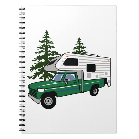 Camper-Lkw Notizblock (Vorderseite)