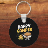 Camper Marshmallow Camping Smores Kawaii S'mores  Schlüsselanhänger (Vorderseite)